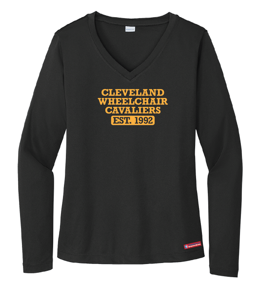 NWBA Officially Licensed - Cleveland Wheelchair Cavaliers - Women's - L/S T-Shirt - Performance
