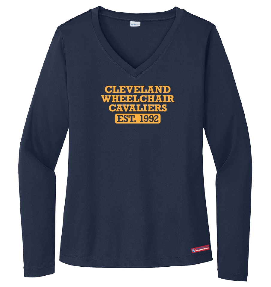 NWBA Officially Licensed - Cleveland Wheelchair Cavaliers - Women's - L/S T-Shirt - Performance