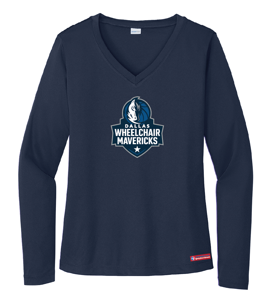 NWBA Officially Licensed - Dallas Wheelchair Mavericks - Women's - L/S T-Shirt - Performance