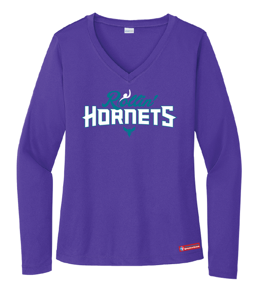 NWBA Officially Licensed - Rollin' Hornets - Women's - L/S T-Shirt - Performance