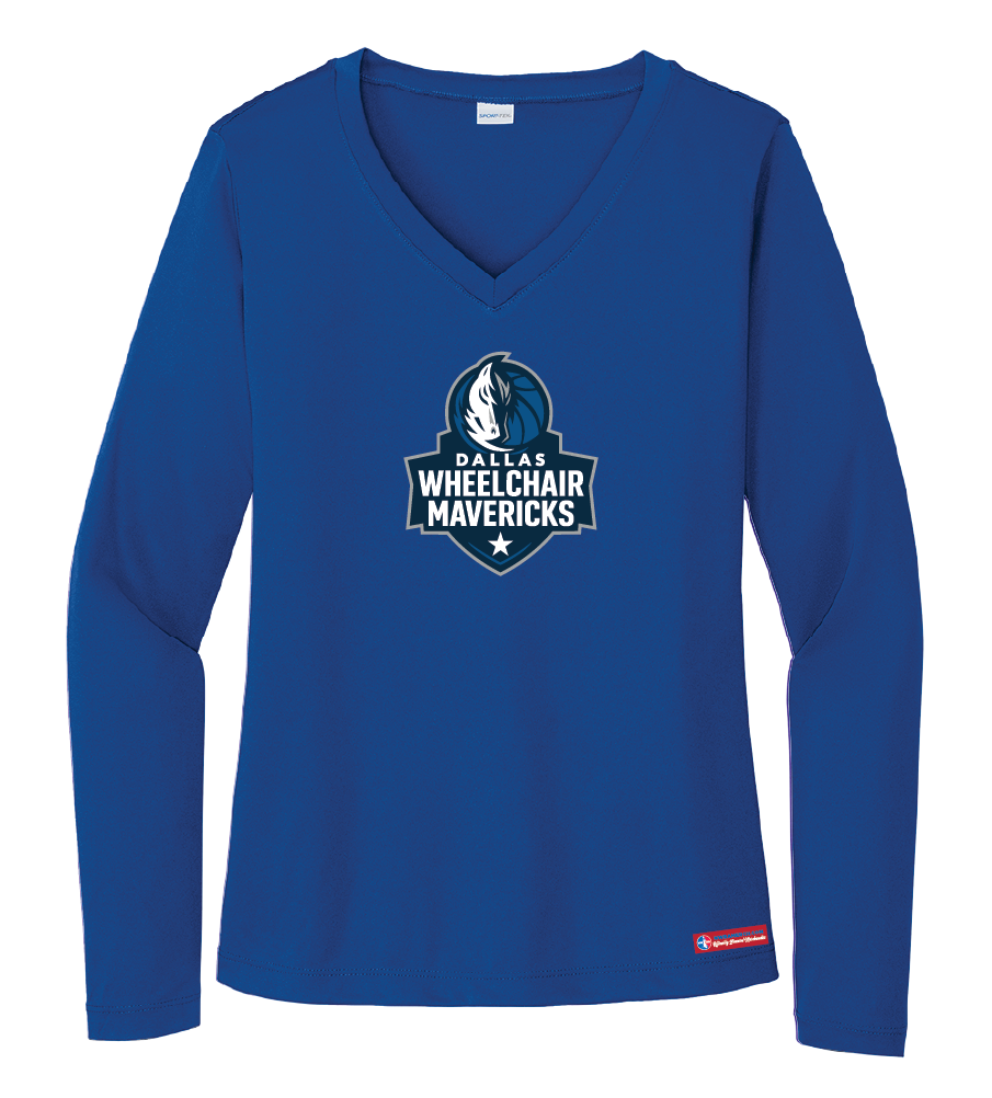 NWBA Officially Licensed - Dallas Wheelchair Mavericks - Women's - L/S T-Shirt - Performance