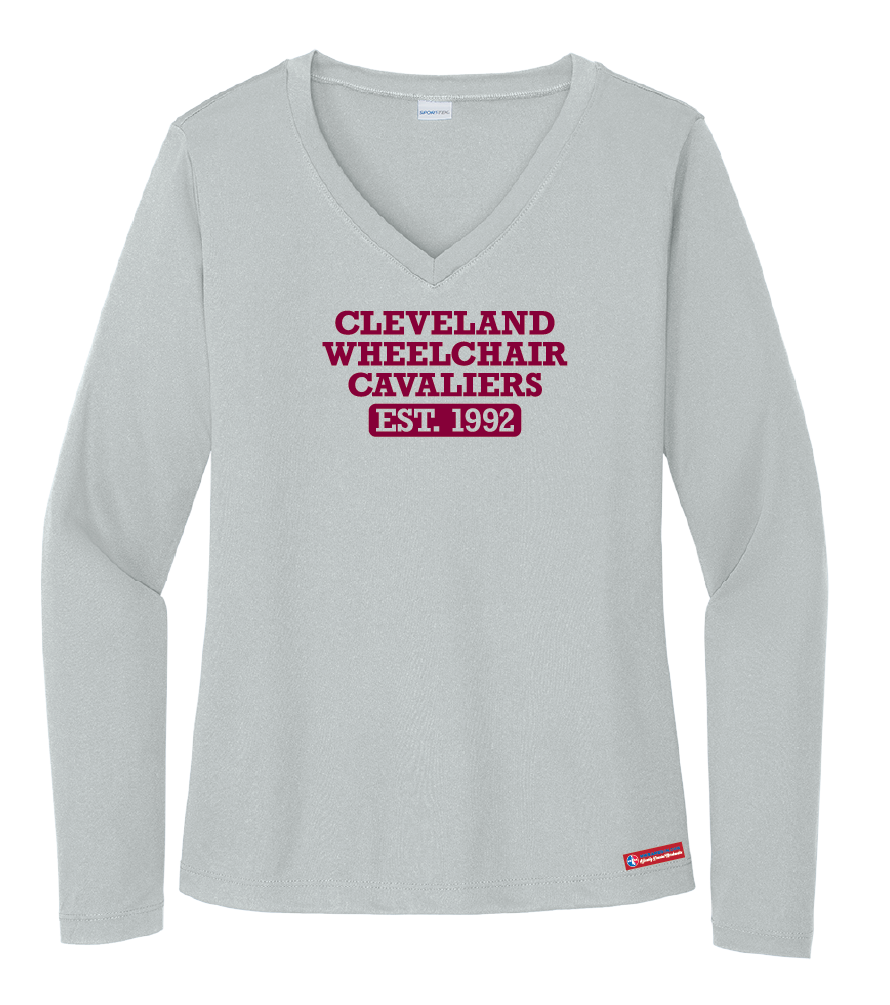 NWBA Officially Licensed - Cleveland Wheelchair Cavaliers - Women's - L/S T-Shirt - Performance