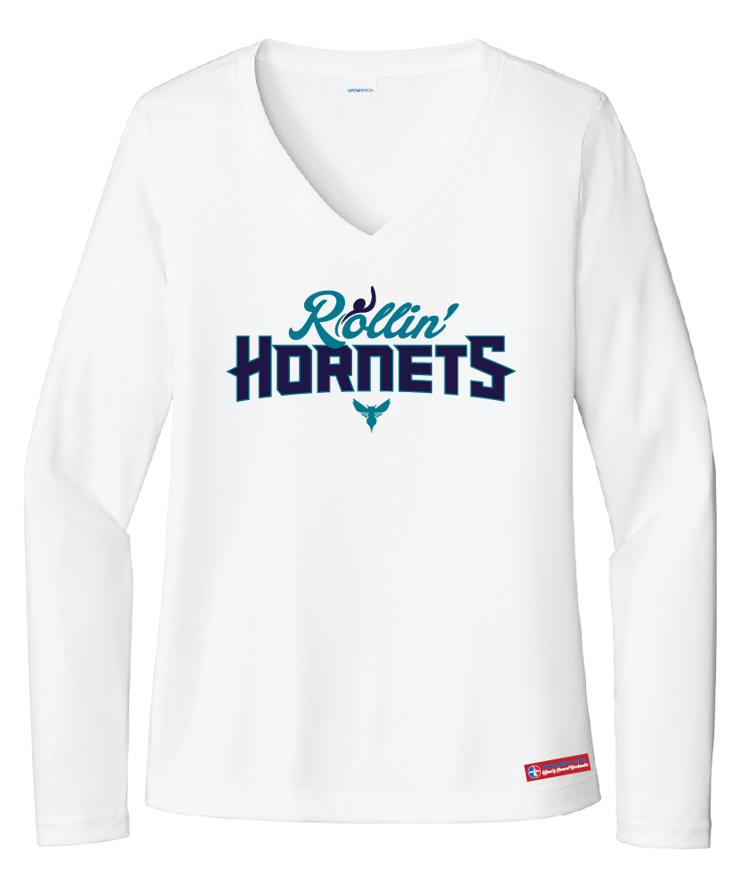 NWBA Officially Licensed - Rollin' Hornets - Women's - L/S T-Shirt - Performance