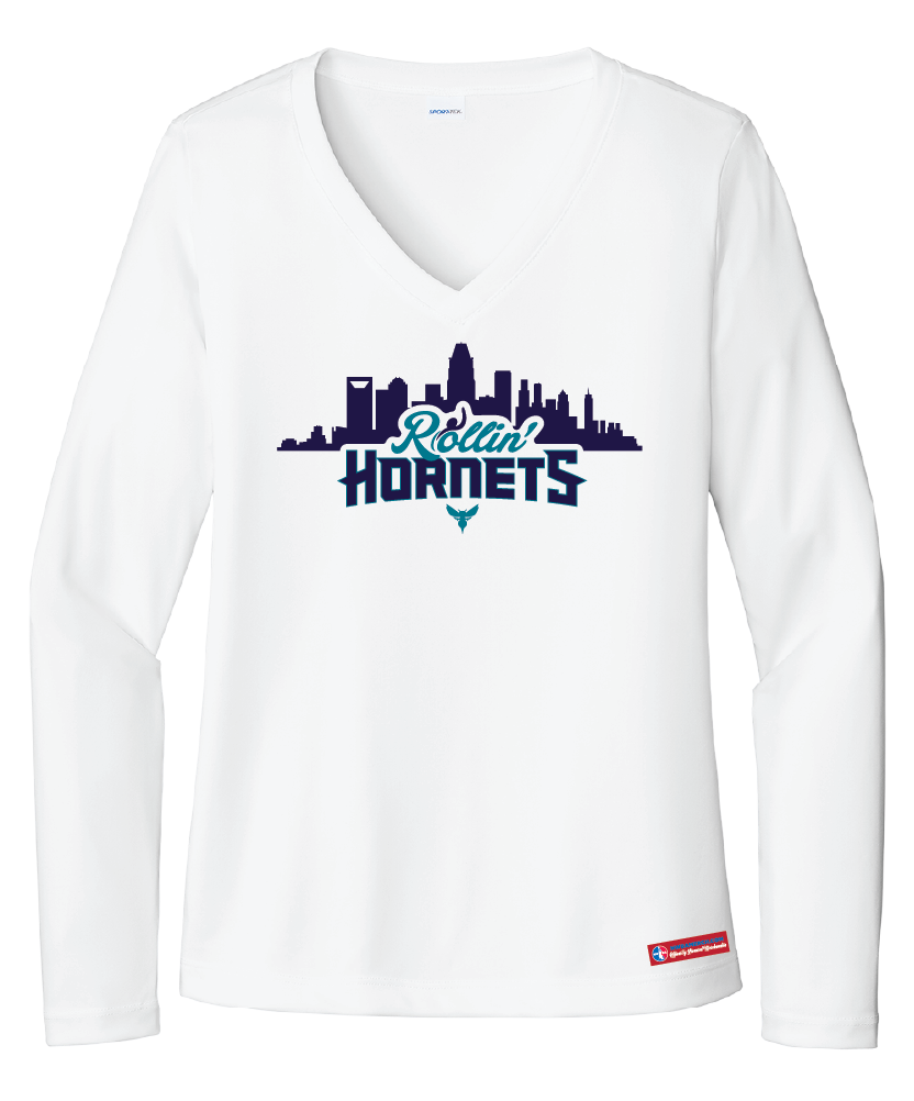 NWBA Officially Licensed - Rollin' Hornets - Women's - L/S T-Shirt - Performance