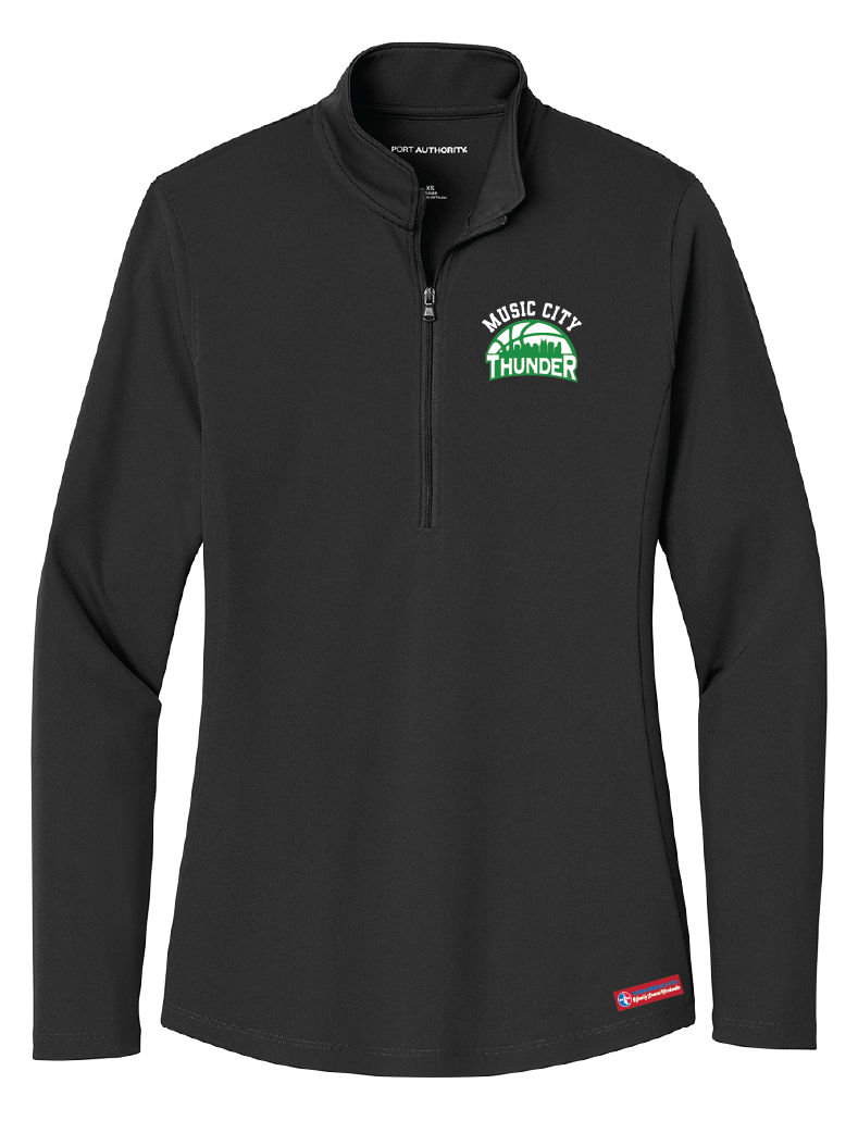 NWBA Officially Licensed - Music City Thunder - Women's Performance 1/4 ZIP