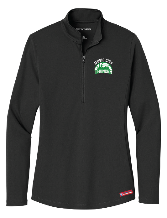 NWBA Officially Licensed - Music City Thunder - Women's Performance 1/4 ZIP