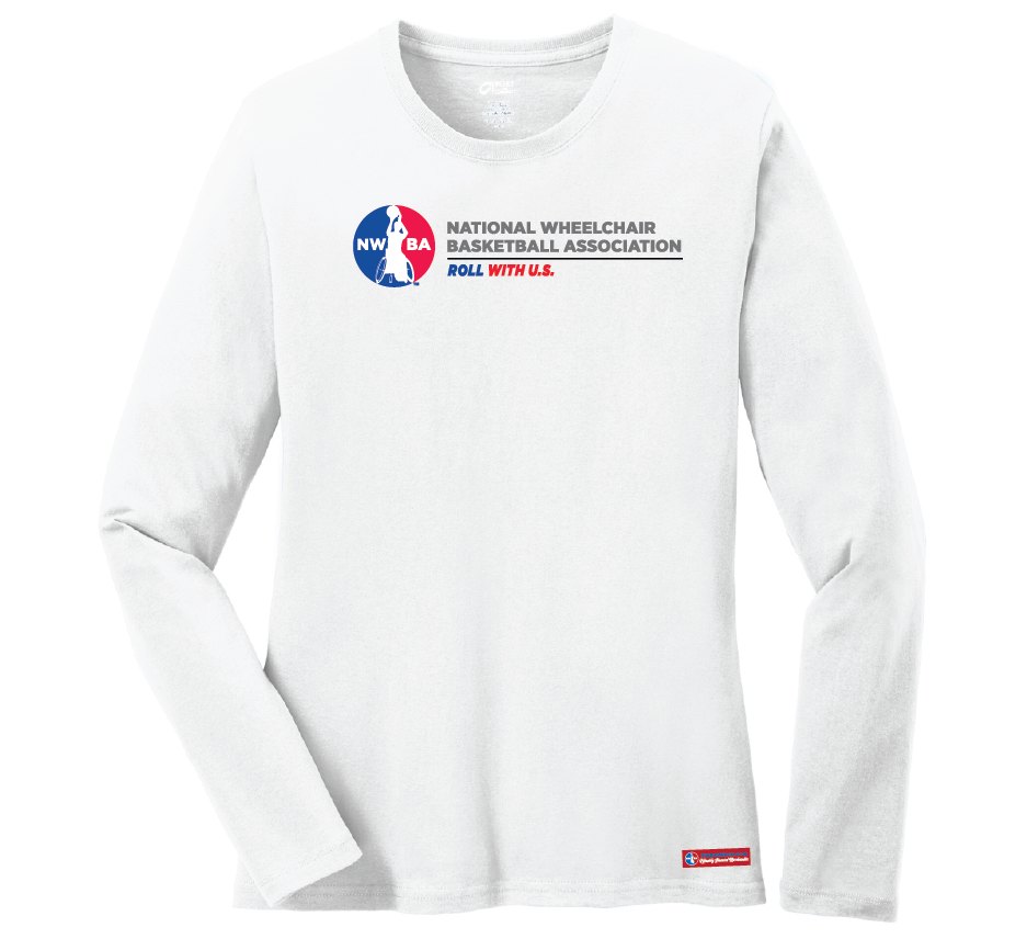 NWBA Officially Licensed - Roll With U.S. Ladies Cotton Tee Long Sleeve