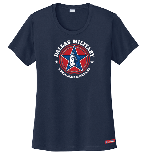 NWBA Officially Licensed - Dallas Military Wheelchair Mavericks - Women's - T-Shirt - Performance
