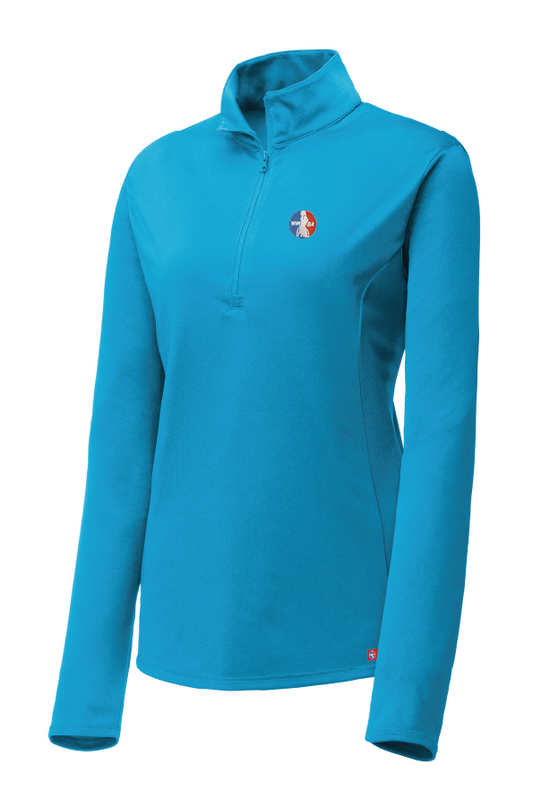 NWBA Officially Licensed - Embroidered Medallion Women's 1/4 Zip