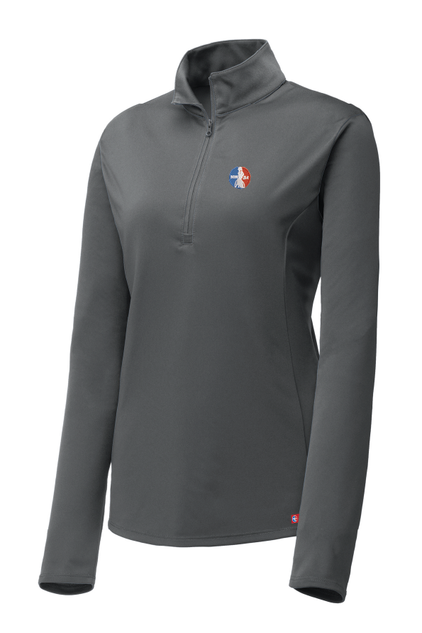 NWBA Officially Licensed - Embroidered Medallion Women's 1/4 Zip