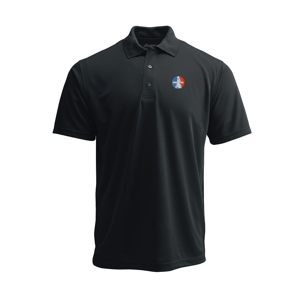 NWBA Officially Licensed: Embroidered NWBA Medallion - Mens Paragon PA100 Polo