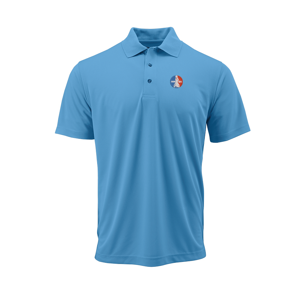 NWBA Officially Licensed: Embroidered NWBA Medallion - Mens Paragon PA100 Polo