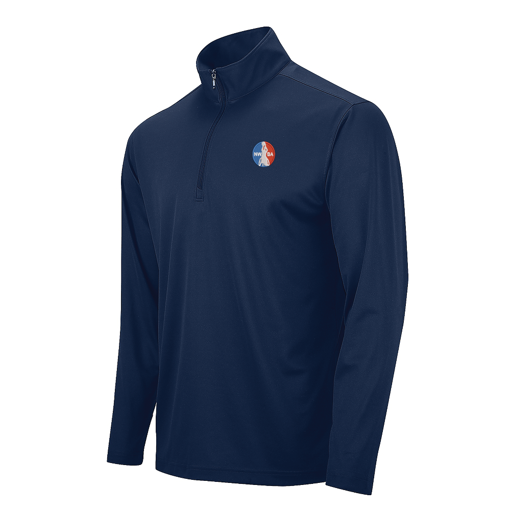 NWBA Officially Licensed: Embroidered NWBA Medallion - Mens Paragon PA164 1/4 ZIP