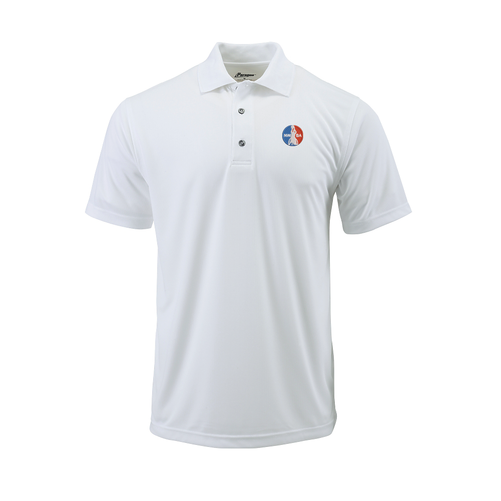 NWBA Officially Licensed: Embroidered NWBA Medallion - Mens Paragon PA100 Polo