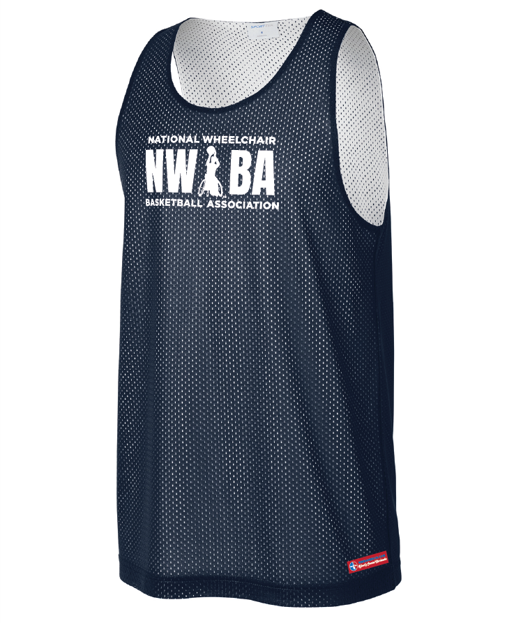 NWBA Officially Licensed - Youth 3-Bar Reversible Mesh Tank