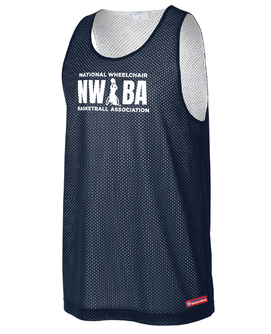NWBA Officially Licensed - Youth 3-Bar Reversible Mesh Tank