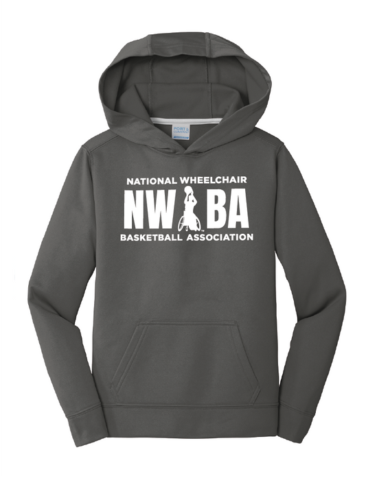 NWBA Officially Licensed - "NWBA 3 BARS" - YOUTH PULLOVER HOODED SWEATSHIRT