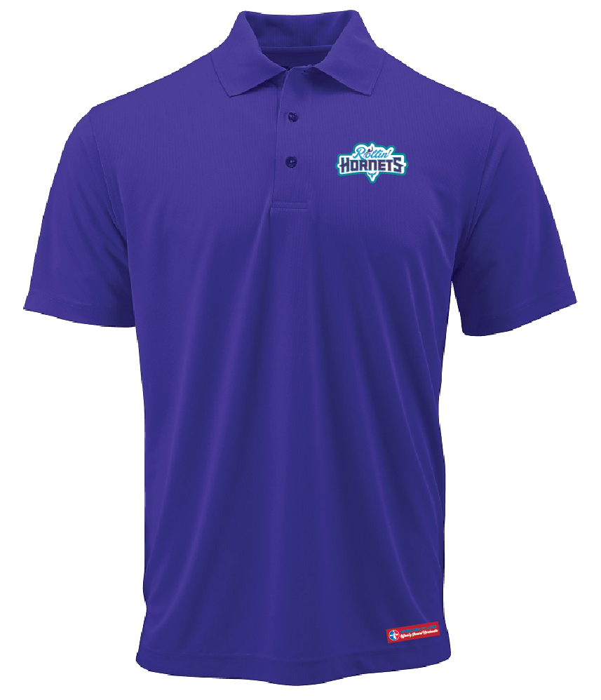 NWBA Officially Licensed:  Rollin' Hornets - Men's - Performance Polo