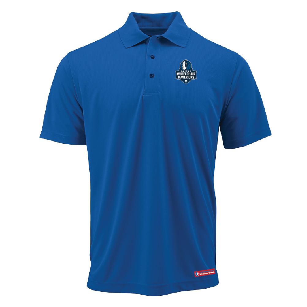 NWBA Officially Licensed: Dallas Wheelchair Mavericks - Men's - Performance Polo