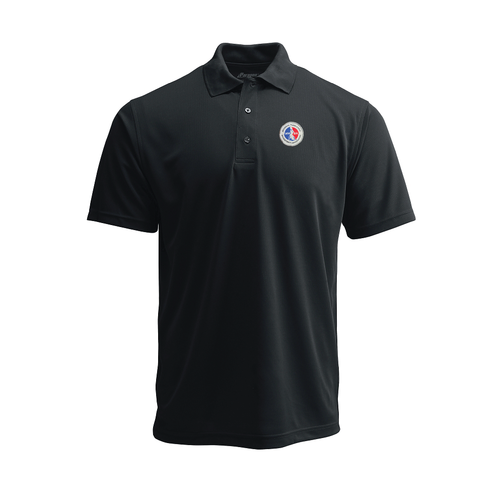 NWBA Officially Licensed: Full Medallion Woven Applique - Mens Paragon PA100 Polo