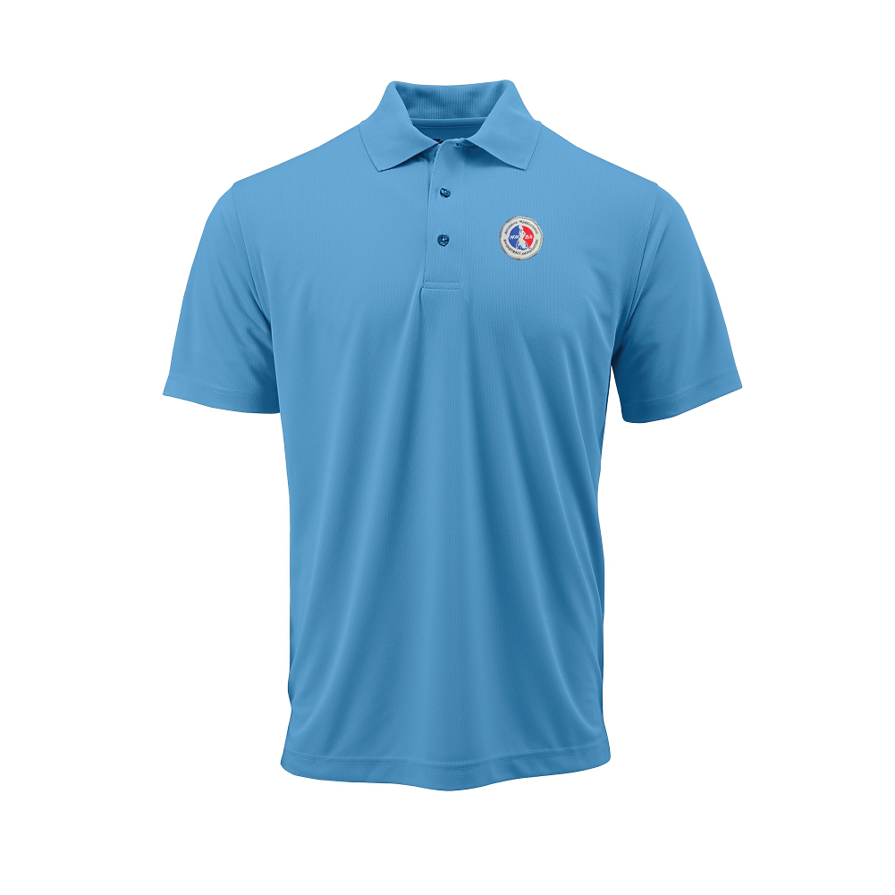 NWBA Officially Licensed: Full Medallion Woven Applique - Mens Paragon PA100 Polo