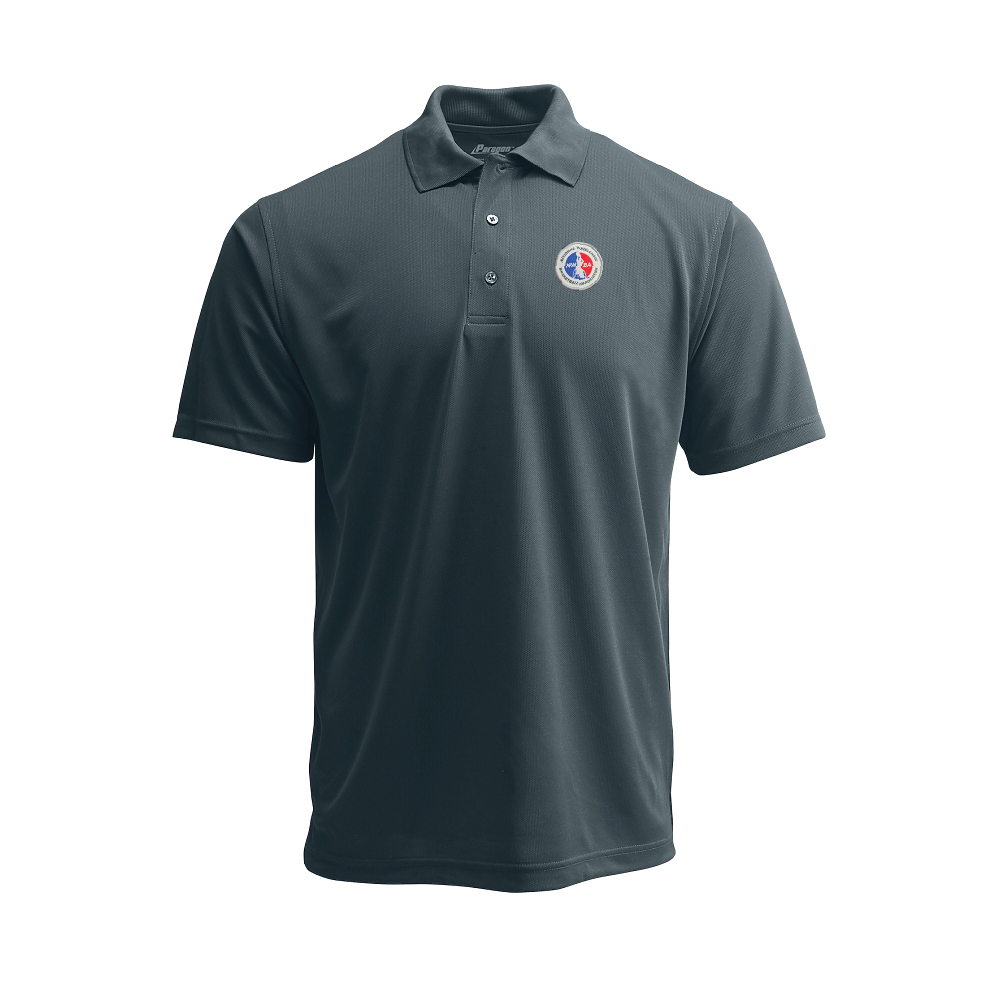 NWBA Officially Licensed: Full Medallion Woven Applique - Mens Paragon PA100 Polo