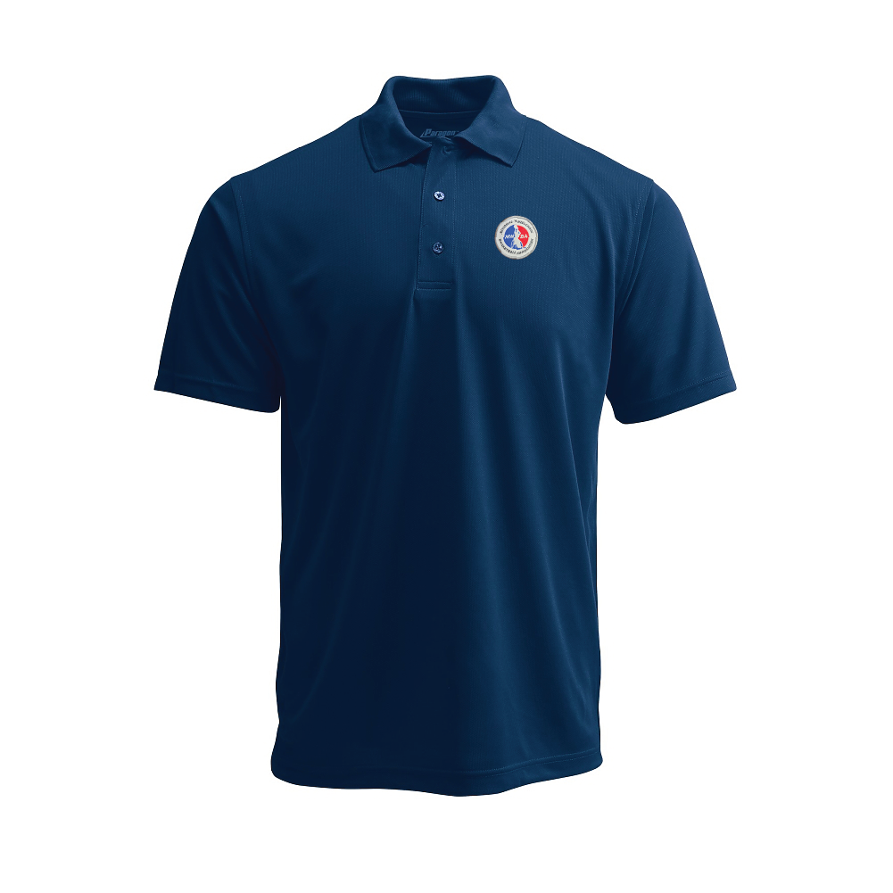 NWBA Officially Licensed: Full Medallion Woven Applique - Mens Paragon PA100 Polo