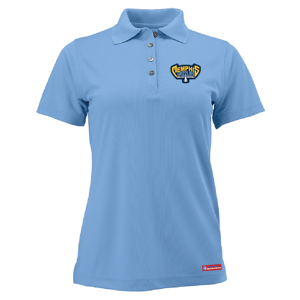NWBA Officially Licensed: Memphis Rollin' Grizzlies - Women's - Performance Polo