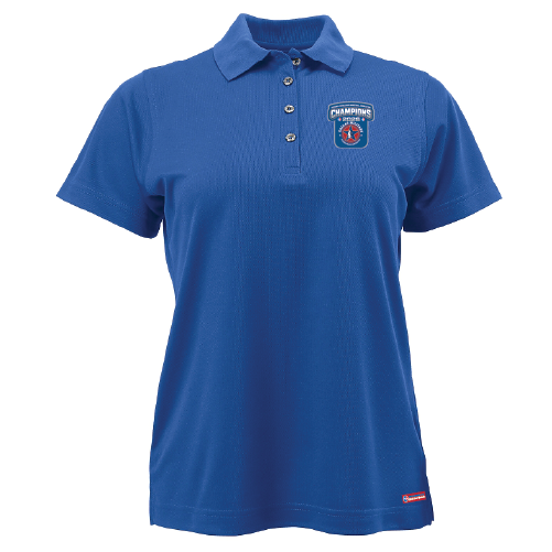NWBA Officially Licensed – Dallas Military Wheelchair Mavericks – 2026 National Champions – Ladies Performance Polo – Woven Appliqué Edition
