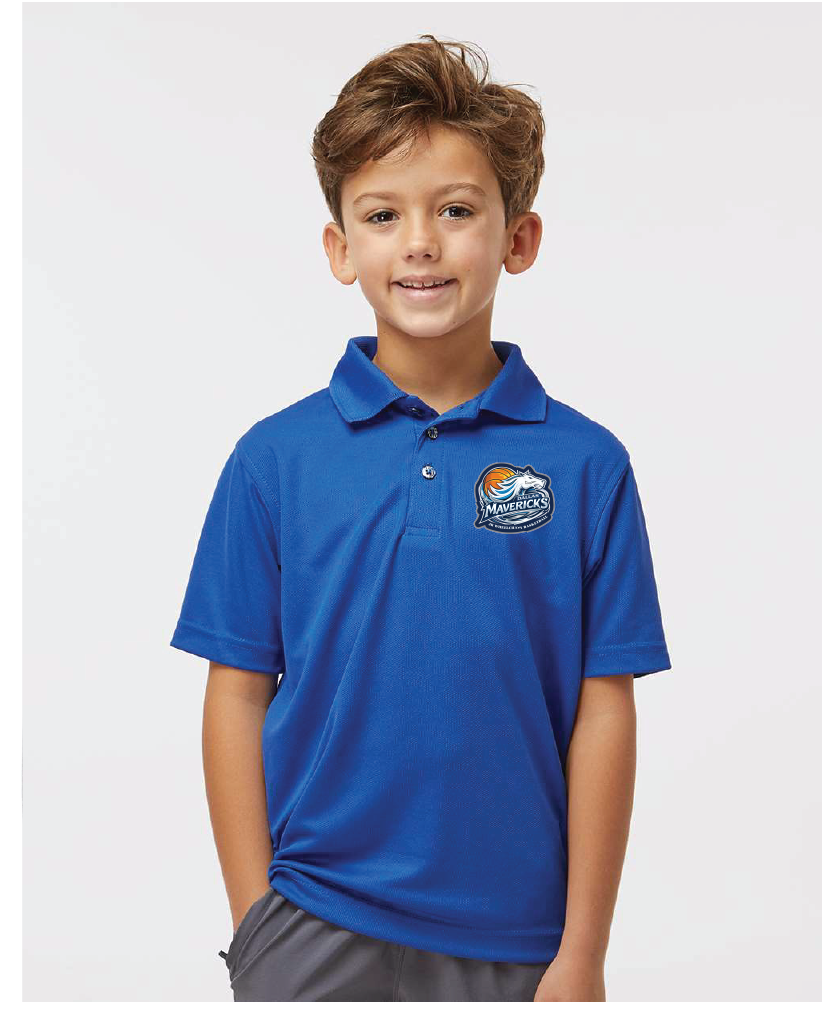 NWBA Officially Licensed:  Dallas Jr Wheelchair Mavericks - Youth Polo