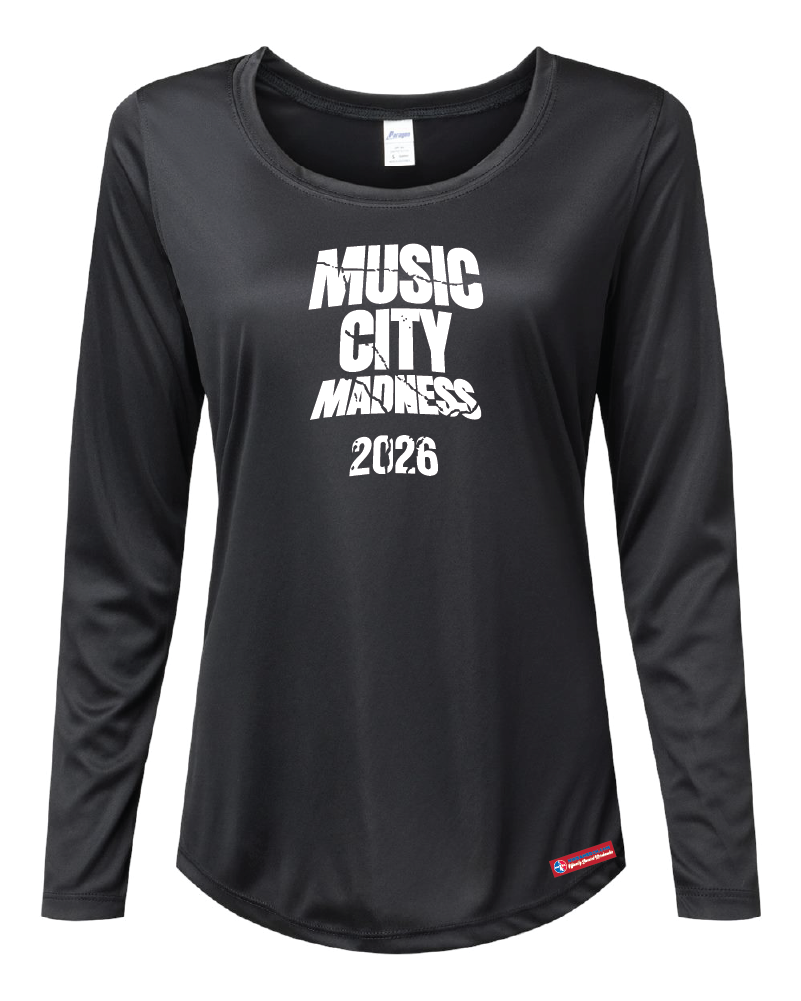 NWBA Officially Licensed - 2026 Music City Madness - Women's - L/S T-Shirt - Performance