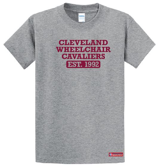 NWBA Officially Licensed - Cleveland Wheelchair Cavaliers - Youth - T-Shirt - Cotton