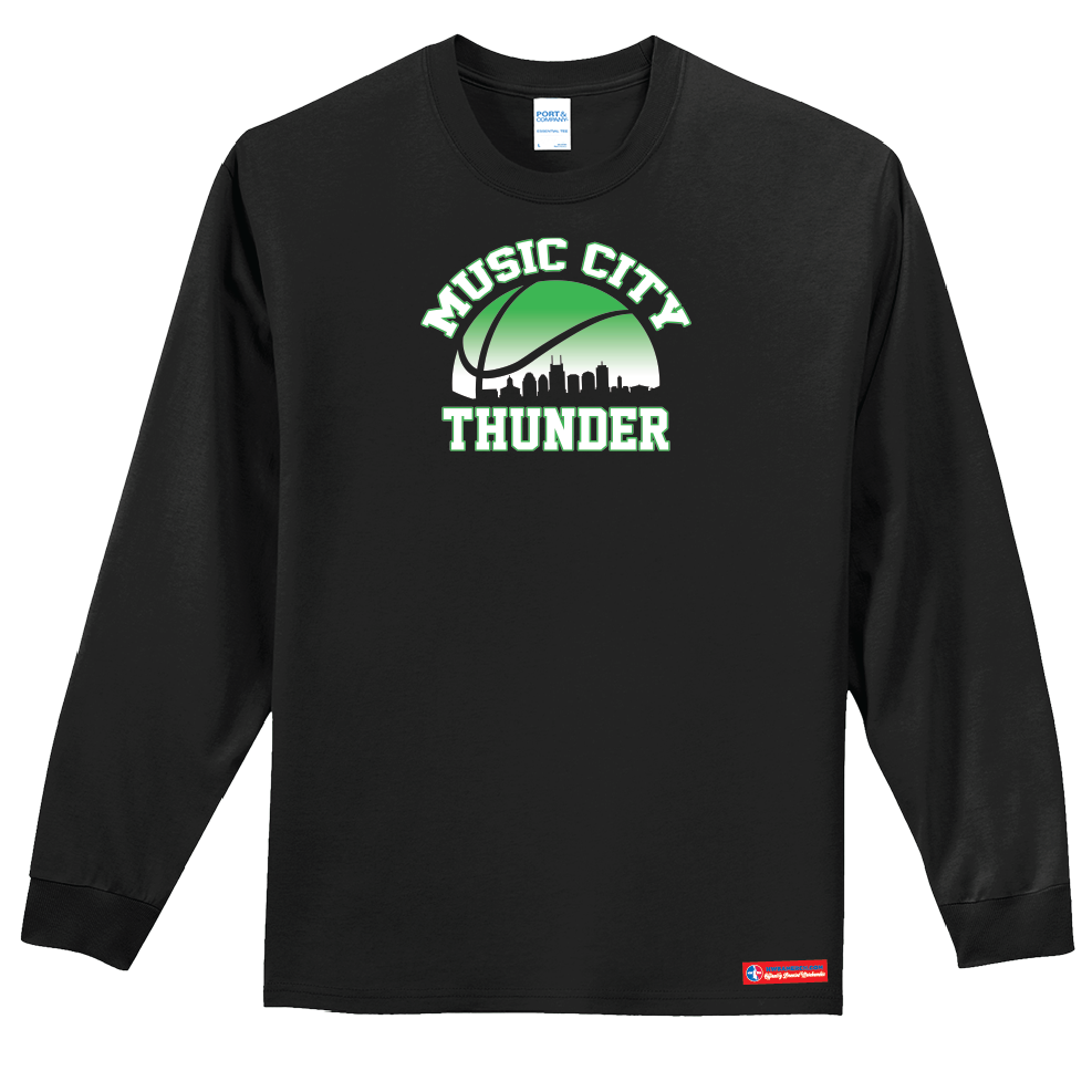 NWBA Officially Licensed - Music City Thunder - Youth - L/S T-Shirt - Cotton