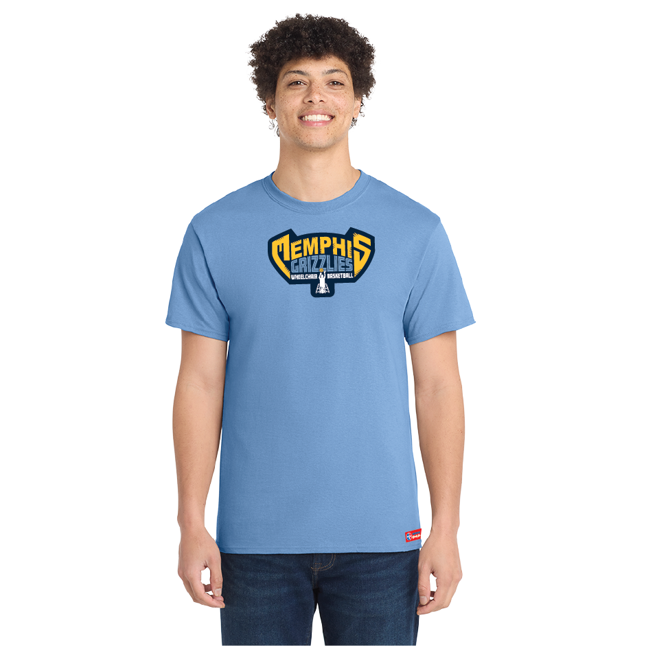 NWBA Officially Licensed - Memphis Rollin' Grizzlies - Men's - T-Shirt - Cotton