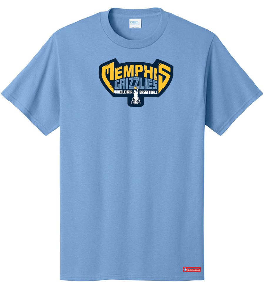NWBA Officially Licensed - Memphis Rollin' Grizzlies - Men's - T-Shirt - Cotton