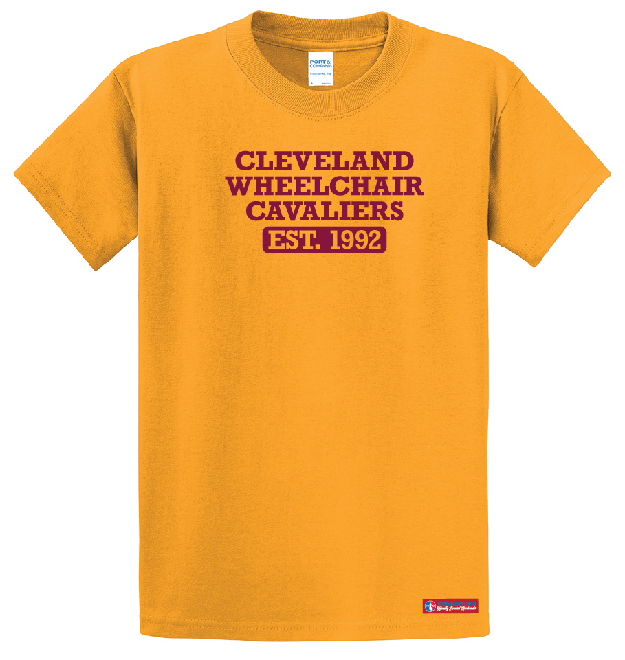 NWBA Officially Licensed - Cleveland Wheelchair Cavaliers - Youth - T-Shirt - Cotton
