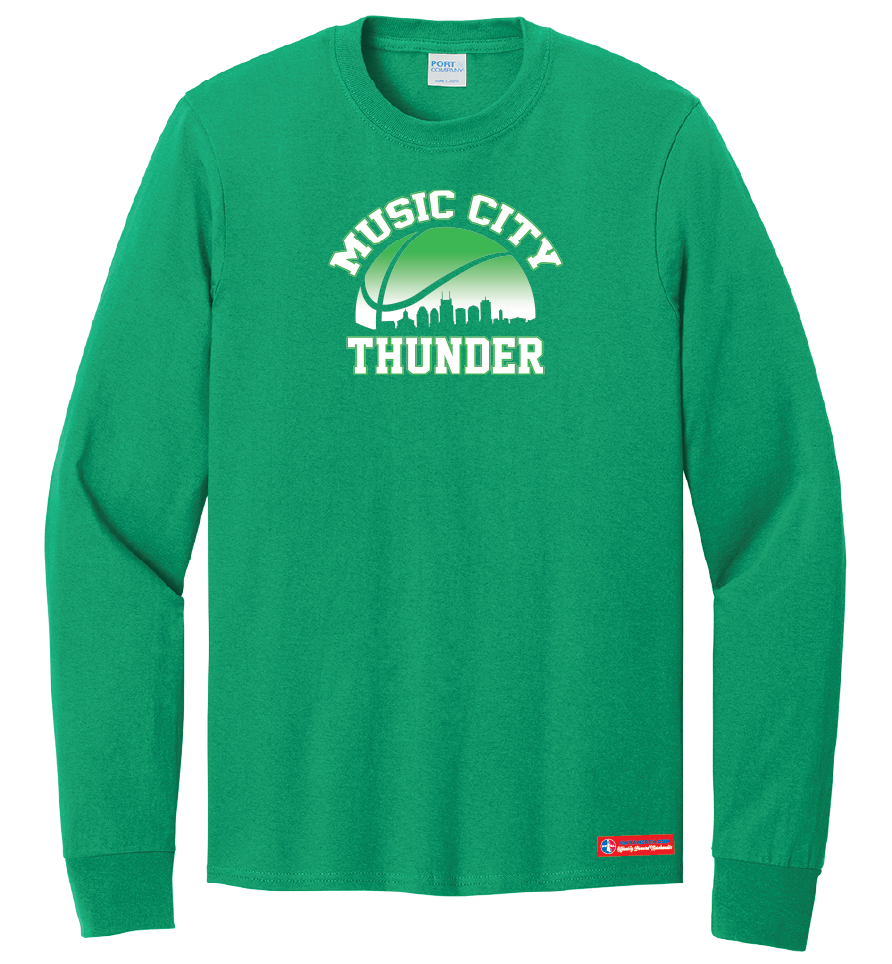 NWBA Officially Licensed - Music City Thunder - Youth - L/S T-Shirt - Cotton