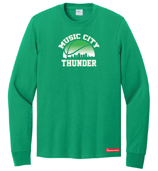 NWBA Officially Licensed - Music City Thunder - Men's - L/S T-Shirt - Cotton