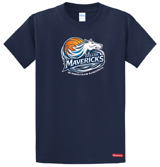 NWBA Officially Licensed - Dallas Jr Wheelchair Mavericks - Men's - T-Shirt - Cotton