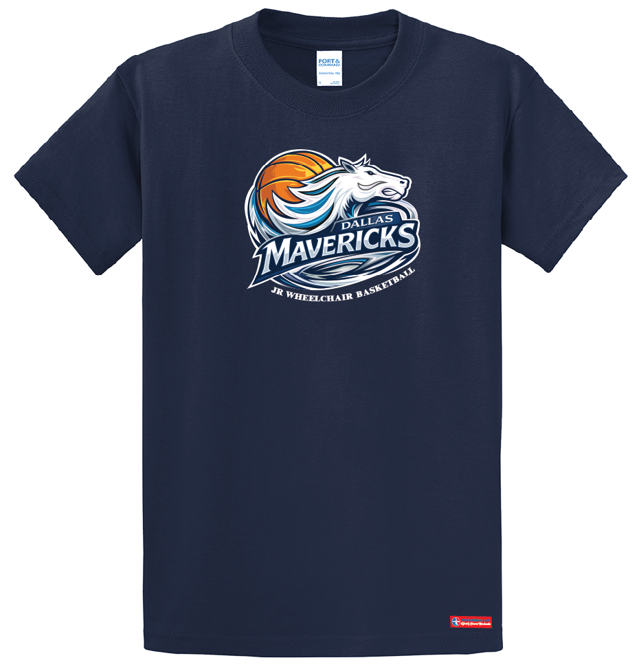 NWBA Officially Licensed - Dallas Jr Wheelchair Mavericks - Youth - T-Shirt - Cotton