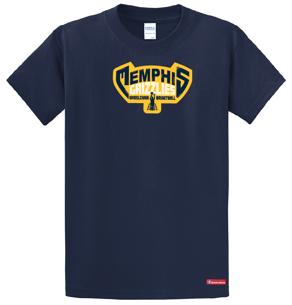 NWBA Officially Licensed - Memphis Rollin' Grizzlies - Men's - T-Shirt - Cotton