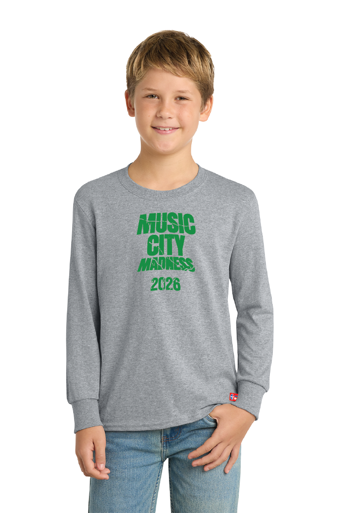 NWBA Officially Licensed - 2026 Music City Madness - Youth - L/S T-Shirt - Cotton