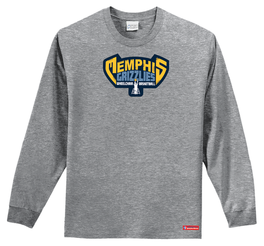 NWBA Officially Licensed - Memphis Rollin' Grizzlies - Youth - L/S T-Shirt - Cotton