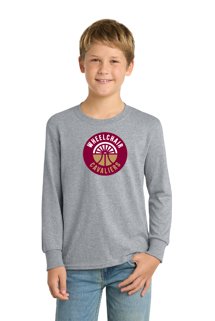 NWBA Officially Licensed - Cleveland Wheelchair Cavaliers - Youth - L/S T-Shirt - Cotton