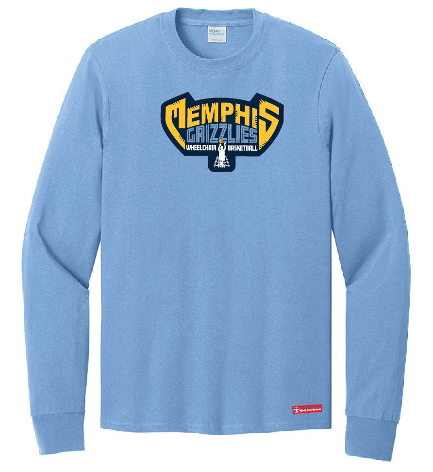 NWBA Officially Licensed - Memphis Rollin' Grizzlies - Youth - L/S T-Shirt - Cotton