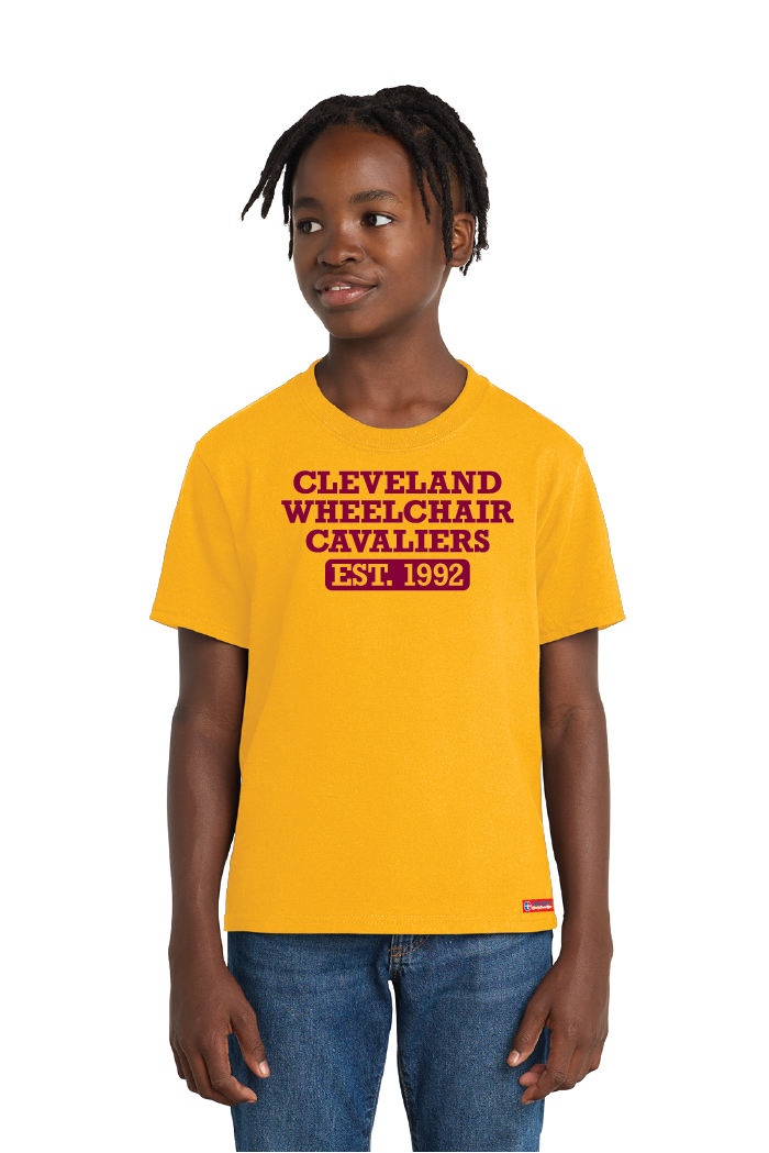 NWBA Officially Licensed - Cleveland Wheelchair Cavaliers - Youth - T-Shirt - Cotton