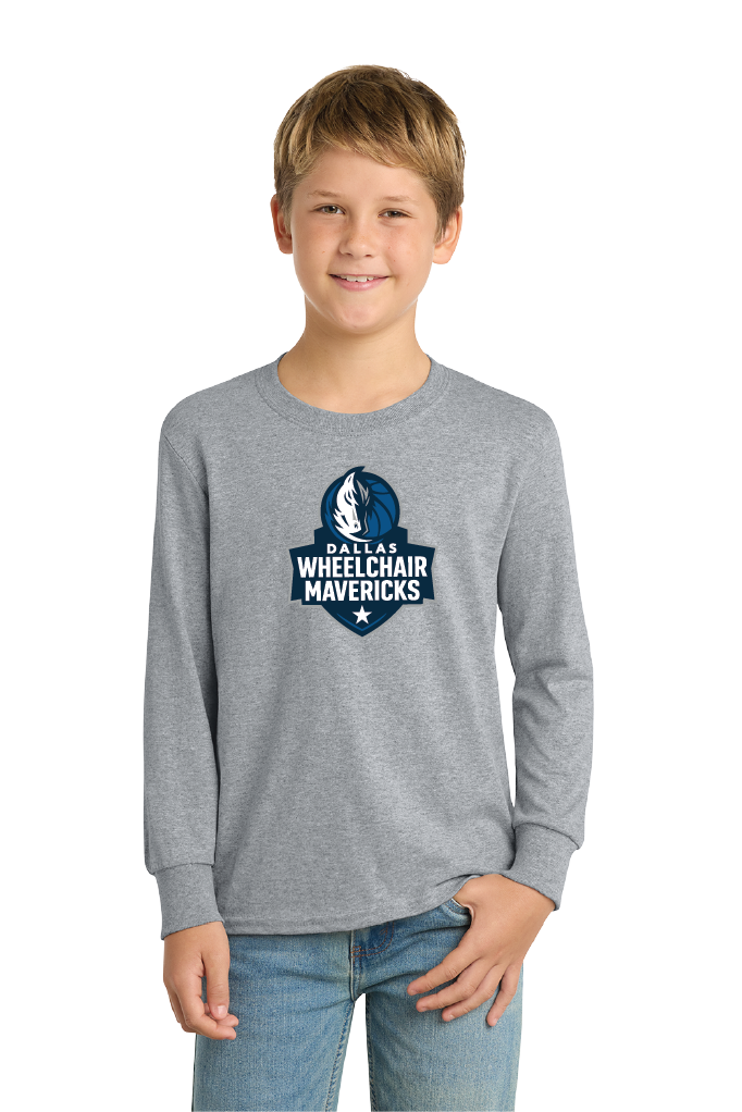 NWBA Officially Licensed - Dallas Wheelchair Mavericks - Youth - L/S T-Shirt - Cotton