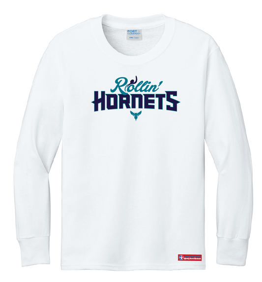 NWBA Officially Licensed - Rollin' Hornets - Youth - L/S T-Shirt - Cotton