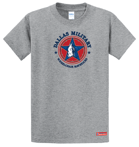 NWBA Officially Licensed - Dallas Military Wheelchair Mavericks - Men's - T-Shirt - Cotton