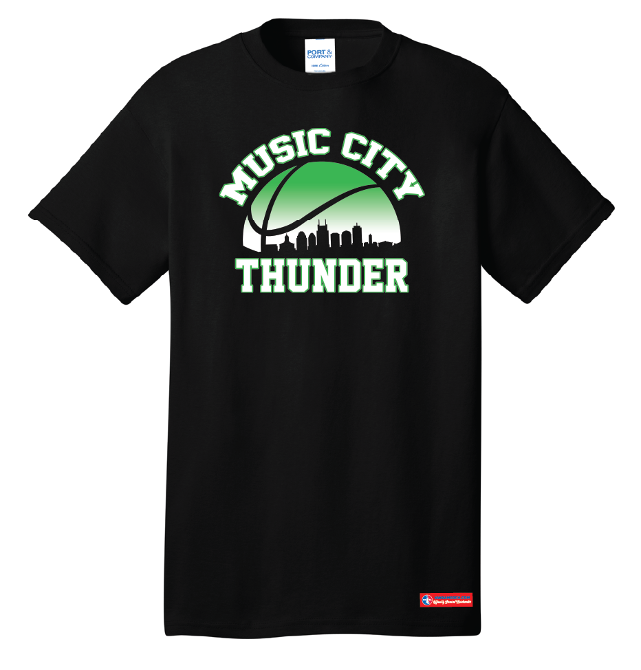 NWBA Officially Licensed - Music City Thunder - Men's - T-Shirt - Cotton
